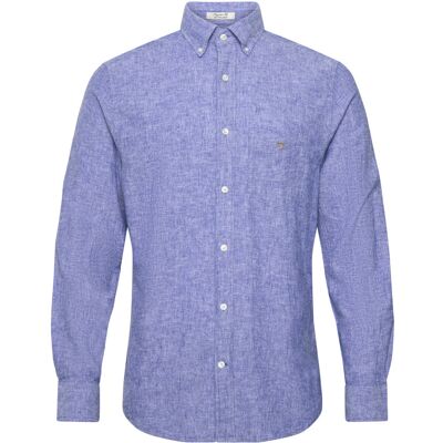 Gant Reg Cotton Linen Shirt XXXL RICH BLUE XXXL Gant Reg Cotton Linen Shirt XXXL RICH BLUE XXXL