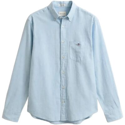 Gant Reg Cotton Linen Shirt M SKY BLUE M Gant Reg Cotton Linen Shirt M SKY BLUE M