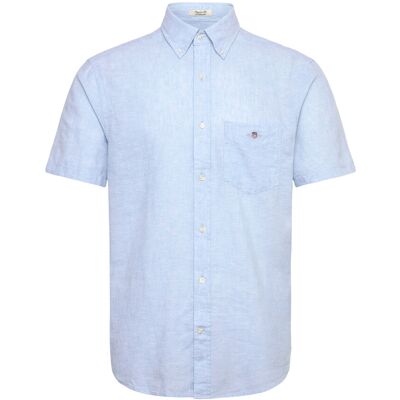 Gant Reg Cotton Linen Ss Shirt M SKY BLUE M Gant Reg Cotton Linen Ss Shirt M SKY BLUE M