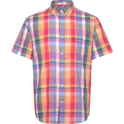 Gant Reg Indian Madras Ss Shirt M PEACHY ORANGE M Gant Reg Indian Madras Ss Shirt M PEACHY ORANGE M