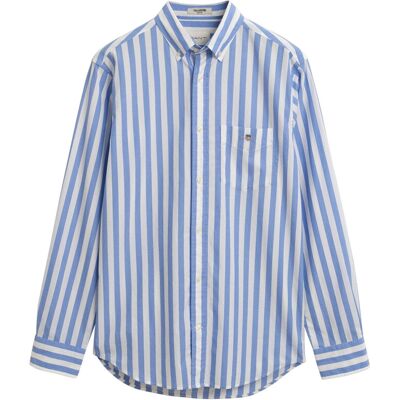 Gant Reg Classic Poplin Stripe Shirt S PERFECT BLUE S Gant Reg Classic Poplin Stripe Shirt S PERFECT BLUE S