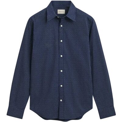 Gant Reg Micro Print Shirt S CLASSIC BLUE S Gant Reg Micro Print Shirt S CLASSIC BLUE S