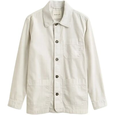 Gant Reg Cotton / Linen Overshirt M SAND M Gant Reg Cotton / Linen Overshirt M SAND M