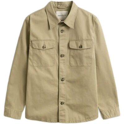 Gant Reg Cotton Twill Overshirt L WOODY BEIGE L Gant Reg Cotton Twill Overshirt L WOODY BEIGE L