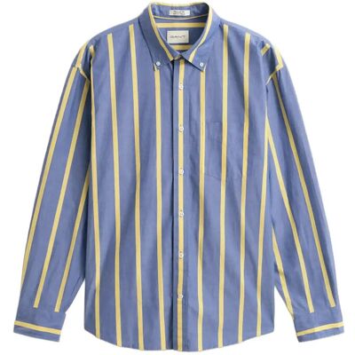 Gant Rel Heritage Poplin Stripe Shirt M COLLEGE BLUE M Gant Rel Heritage Poplin Stripe Shirt M COLLEGE BLUE M