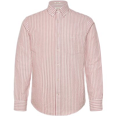 Gant Reg Texture Stripe Shirt M ROSE RED M Gant Reg Texture Stripe Shirt M ROSE RED M
