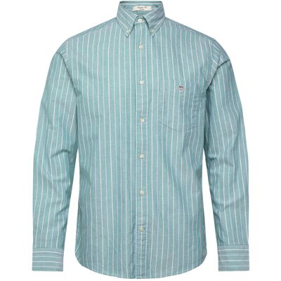 Gant Reg Classic Oxford Stripe Shirt M BOTANICAL HUE M Gant Reg Classic Oxford Stripe Shirt M BOTANICAL HUE M