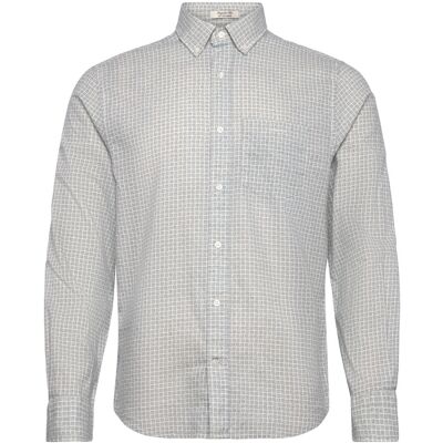 Gant Reg Cotton Linen Print Shirt M CREAM M Gant Reg Cotton Linen Print Shirt M CREAM M