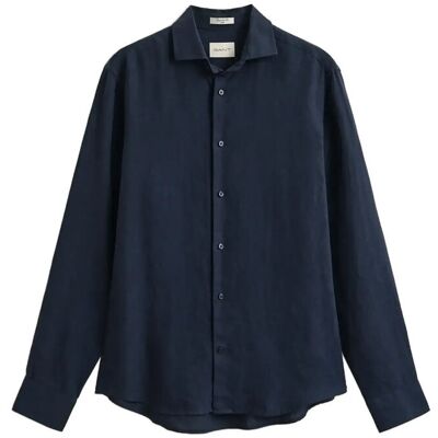 Gant Reg Linen Shirt XL EVENING BLUE XL Gant Reg Linen Shirt XL EVENING BLUE XL