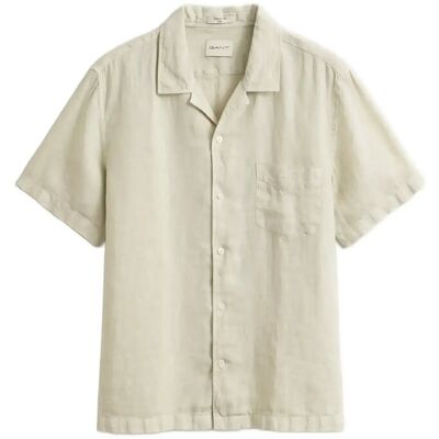 Gant Reg Gmnt Dyed Linen Ss Camp Shirt L SAND L Gant Reg Gmnt Dyed Linen Ss Camp Shirt L SAND L