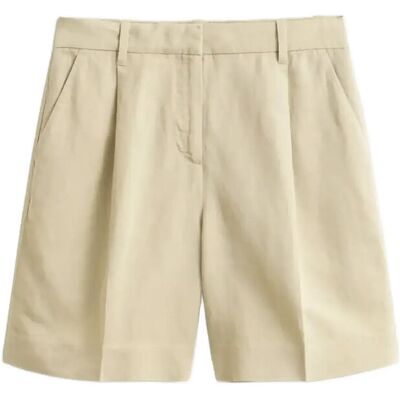 Gant Tailored Linen Blend Shorts 32 OAT BEIGE 32 Gant Tailored Linen Blend Shorts 32 OAT BEIGE 32