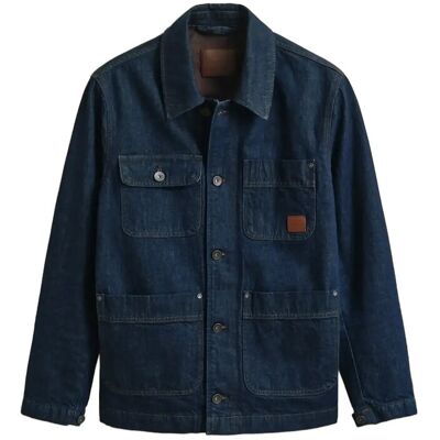 Gant Indigo Work Jacket XL DARK BLUE RAW XL Gant Indigo Work Jacket XL DARK BLUE RAW XL