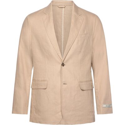 Gant Reg Gmnt Dye Linen Blazer 54 DRY SAND 54 Gant Reg Gmnt Dye Linen Blazer 54 DRY SAND 54