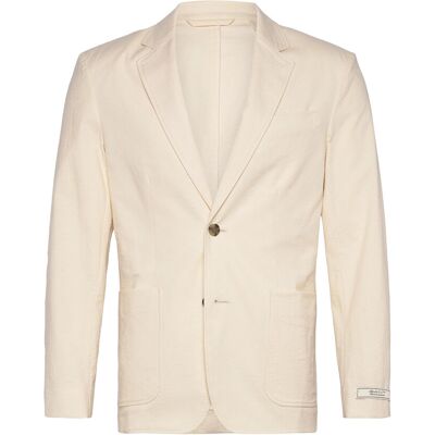 Gant Slim Seersucker Suit Jacket 54 CREAM 54 Gant Slim Seersucker Suit Jacket 54 CREAM 54