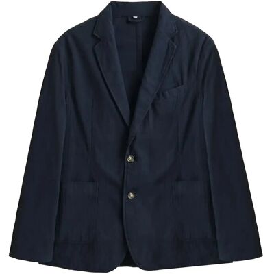 Gant Gmnt Dyed Seersucker Blazer 50 EVENING BLUE 50 Gant Gmnt Dyed Seersucker Blazer 50 EVENING BLUE 50