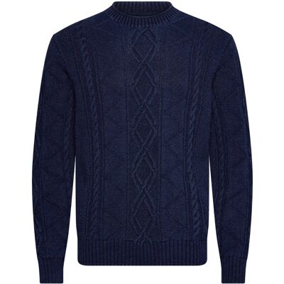 Gant Indigo Cable C-Neck L RICH NAVY L Gant Indigo Cable C-Neck L RICH NAVY L