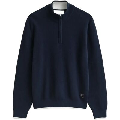 Gant Cotton Rib Half Zip M EVENING BLUE M Gant Cotton Rib Half Zip M EVENING BLUE M