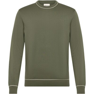 Gant Cotton Modal C-Neck S DRY HERB GREEN S Gant Cotton Modal C-Neck S DRY HERB GREEN S