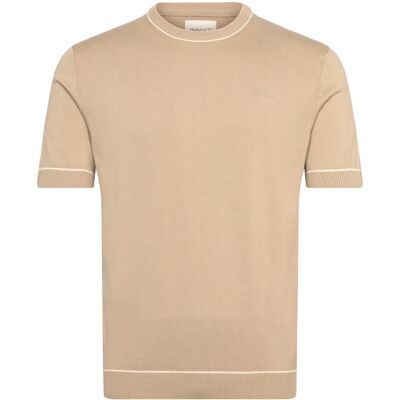 Gant Cotton Modal Ss C-Neck XXL OAT BEIGE XXL Gant Cotton Modal Ss C-Neck XXL OAT BEIGE XXL