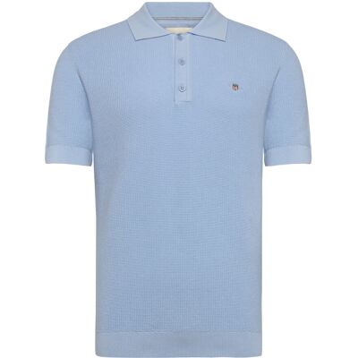 Gant Micro Textured Cotton Ss Polo M FRESH BLUE M Gant Micro Textured Cotton Ss Polo M FRESH BLUE M