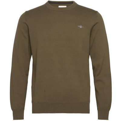 Gant Classic Cotton C-Neck M JUNIPER GREEN M Gant Classic Cotton C-Neck M JUNIPER GREEN M