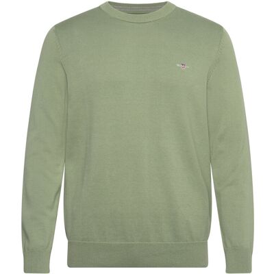 Gant Classic Cotton C-Neck S KALAMATA GREEN S Gant Classic Cotton C-Neck S KALAMATA GREEN S