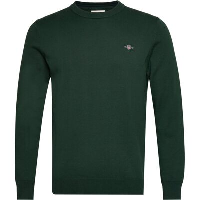 Gant Classic Cotton C-Neck M TARTAN GREEN M Gant Classic Cotton C-Neck M TARTAN GREEN M