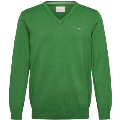 Gant Classic Cotton V-Neck M GRASS GREEN M Gant Classic Cotton V-Neck M GRASS GREEN M