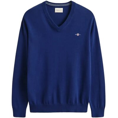Gant Classic Cotton V-Neck M RICH NAVY M Gant Classic Cotton V-Neck M RICH NAVY M