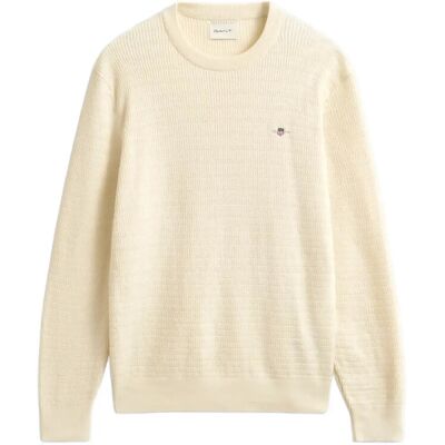 Gant Mini Cable C-Neck S CREAM S Gant Mini Cable C-Neck S CREAM S