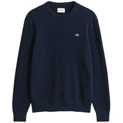 Gant Mini Cable C-Neck S EVENING BLUE S Gant Mini Cable C-Neck S EVENING BLUE S