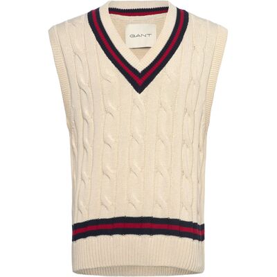 Gant Cable Vest L CREAM L Gant Cable Vest L CREAM L