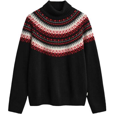 Gant Fair Isle Turtleneck L BLACK L Gant Fair Isle Turtleneck L BLACK L