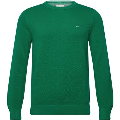 Gant Cotton Pique C-Neck L DEEP GREEN L Gant Cotton Pique C-Neck L DEEP GREEN L