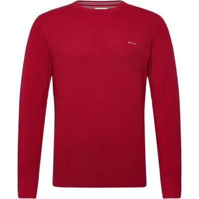 Gant Cotton Pique C-Neck M RUBY RED M Gant Cotton Pique C-Neck M RUBY RED M