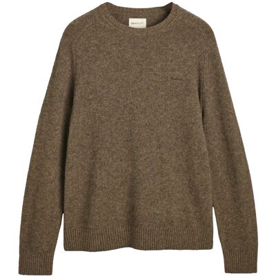 Gant Wool Blend C-Neck XXXL DARK HAZELNUT MELANGE XXXL Gant Wool Blend C-Neck XXXL DARK HAZELNUT MELANGE XXXL