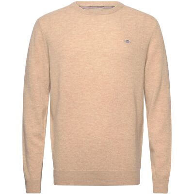Gant Lambswool Blend C-Neck XXXXL KHAKI MELANGE XXXXL Gant Lambswool Blend C-Neck XXXXL KHAKI MELANGE XXXXL