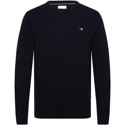 Gant Lambswool Blend C-Neck M MARINE M Gant Lambswool Blend C-Neck M MARINE M