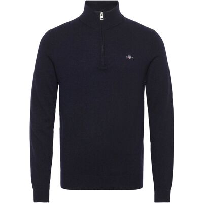 Gant Lambswool Blend Half Zip M MARINE M Gant Lambswool Blend Half Zip M MARINE M