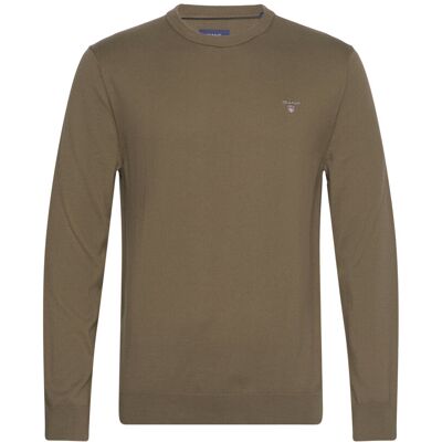 Gant Cotton C-Neck M JUNIPER GREEN M Gant Cotton C-Neck M JUNIPER GREEN M