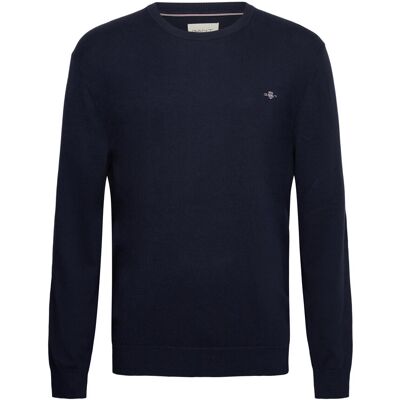 Gant Shield Cotton C-Neck M MARINE M Gant Shield Cotton C-Neck M MARINE M