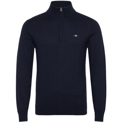 Gant Cotton Half Zip S MARINE S Gant Cotton Half Zip S MARINE S