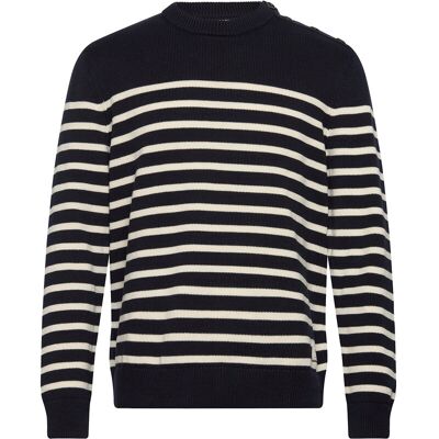 Gant Striped Cotton C-Neck XXL EVENING BLUE XXL Gant Striped Cotton C-Neck XXL EVENING BLUE XXL