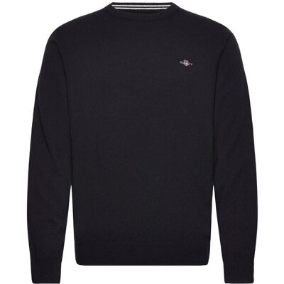 Gant Superfine Lambswool C-Neck XXXL BLACK XXXL Gant Superfine Lambswool C-Neck XXXL BLACK XXXL