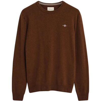 Gant Superfine Lambswool C-Neck S MAHOGANY BROWN S Gant Superfine Lambswool C-Neck S MAHOGANY BROWN S