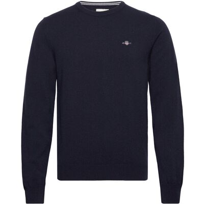 Gant Superfine Lambswool C-Neck L MARINE L Gant Superfine Lambswool C-Neck L MARINE L