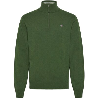 Gant Superfine Lambswool Half Zip M MOSS GREEN M Gant Superfine Lambswool Half Zip M MOSS GREEN M
