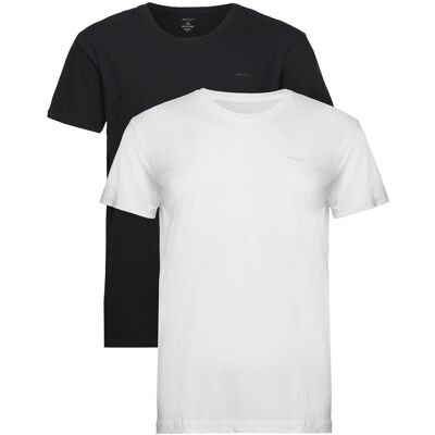 Gant C-Neck T-Shirt 2-Pack XXL BLACK / WHITE XXL Gant C-Neck T-Shirt 2-Pack XXL BLACK / WHITE XXL