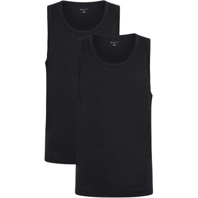 Gant Tank Top 2-Pack M BLACK M Gant Tank Top 2-Pack M BLACK M