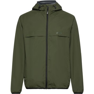 H2O Rømø Lw Rain Jacket - Packable S ARMY S H2O Rømø Lw Rain Jacket - Packable S ARMY S
